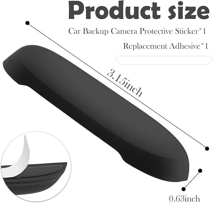 Car Backup Camera Protective Sticker,Soft Car Back Up Camera Rain Cover with Wider Design for Blocking Rainwater,Essential Reverse Cameras Cars Accessories Rain Cover (Small: Width < 0.63 in)