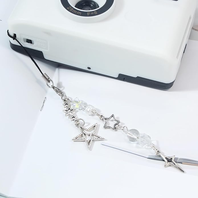 Beaded Camera Wrist Strap, Cute Phone Charms Strap, Pearl Bracelet Wrist Strap, Phone Keychain Decoration for Wallet