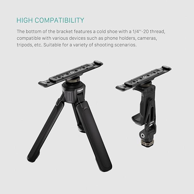 Tilta Cold Shoe Expanded Bracket – Black | Universal | TA-CEB-B