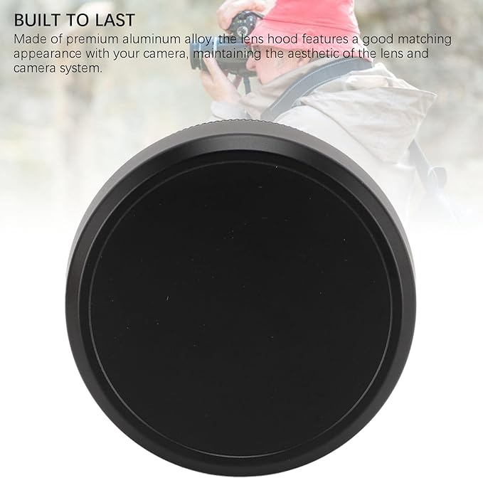 Aluminum Alloy Square Lens Hood Shade for X100VI X100V Camera with Lens Cap Accessory External Filter Compatibility