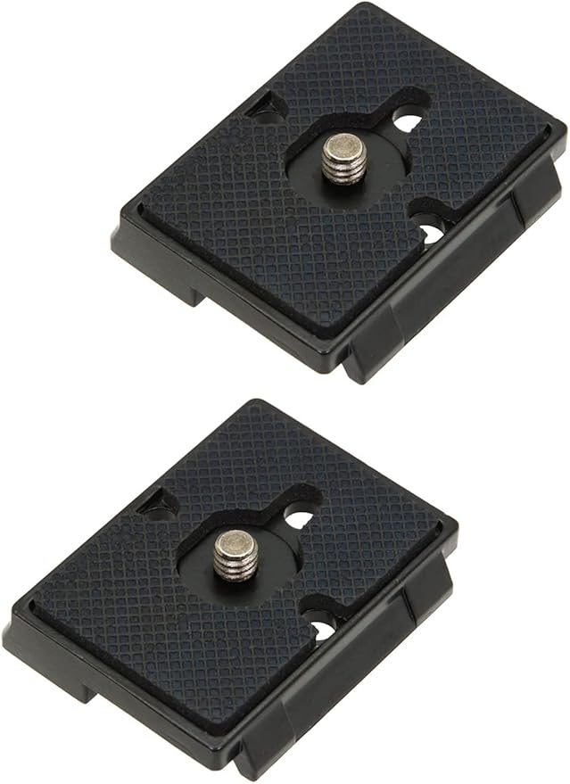 Quick Release Plate, Tripod Quick Release Plate Fit for Manfrotto 200pl-14 Rc2 Camera Tripod Head (Pack of 2) Black
