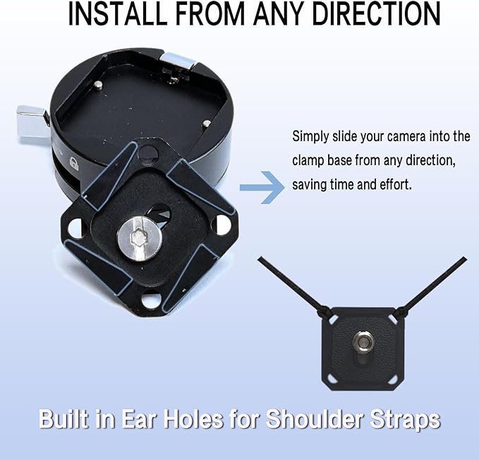 Quick Release Plate,Camera Quick Release Plate，Tripod Quick Release Plate,QR Camera Mount Adapter, for/Sony/Canon/Nikon Cameras/Zhiyun/Feiyu/DJI/Moza Stablizers