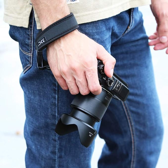 Quick Release Soft Neoprene Camera Hand Wrist Grip Strap for Sony A7CII A7CR A7RV A7IV A6700 Canon EOS R5 R6 R7 R8 T8i T7 T7i 90D Fuji X Half X100VI XT5 XT4 XT30II Nikon Z8 Z6 Z7 II Z5 Zfc Zf Z50 Z30