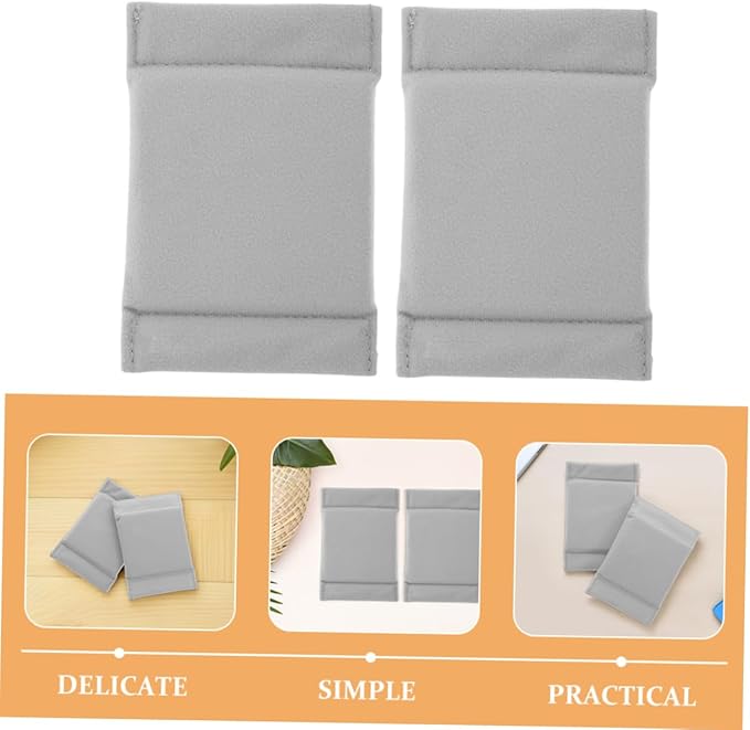 jojofuny 4pcs Adjustable Padded Camera Bag Divider Inserts Shockproof Cushion Separators for Lens and Equipment Organization Grey Design