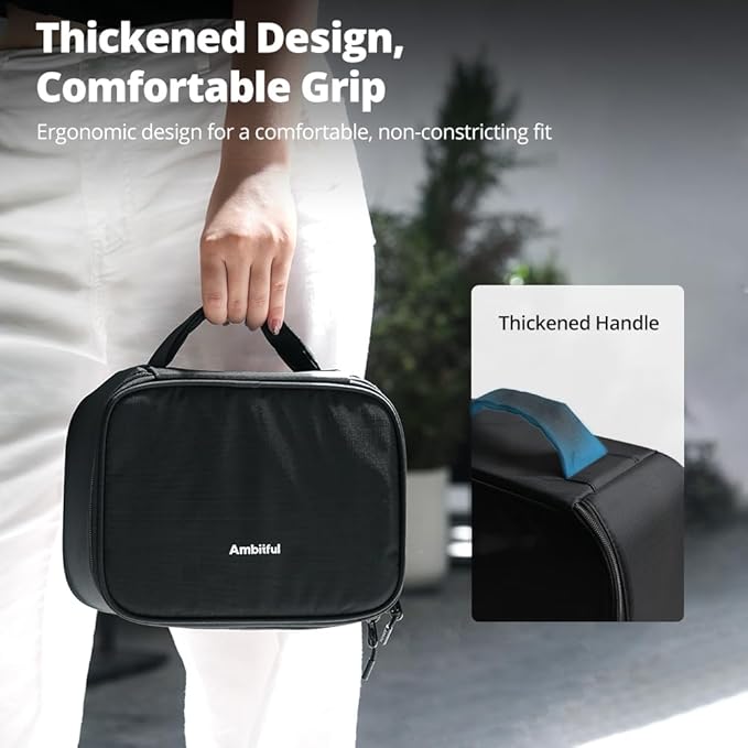 AMBITFUL Carrying Bag Zoom P7 S for Photography Equipments with Large Capacity, Multi-functional Storage Case for Mini Drone and Other Accessories,with Thick Sponges and Interial Mesh Layer