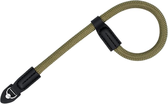 Camera Wrist Strap, Rope Camera Strap Wrist for DSLR SLR Mirrorless Cameras Hand Strap Black Green