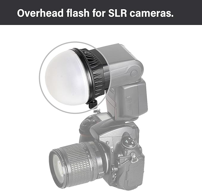 Professional Flashing Diffuser with Dome Grids Color Gels for Enhances Photography Lighting