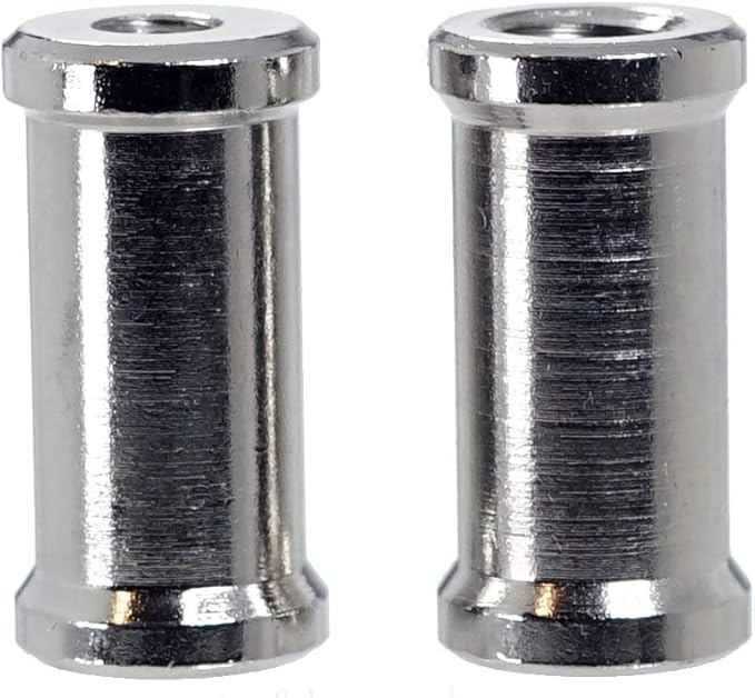 (2 Packs) 32mm 1/4" to 3/8" inch Female to Female Convertor Threaded Screw Adapter Spigot for Studio Light Stand, Hotshoe/Coldshoe Adapter Ball Head Flash Trigger Receiver
