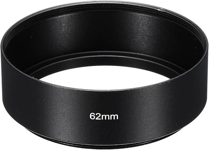 PATIKIL 62mm Lens Hood, Standard Focus Frosted Surface Anti-Reflective Inside Hood for Camera Lens, Black for Nikon, for Fujifilm, for Pentax, for Leica
