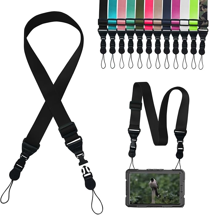 Adjustable Shoulder Strap:Comfortable for iPad Strap Nylon Neck Lanyard for iPad/Samsung Tablet Case,Camera Binocular Crossbody Laptop Luggage Bag