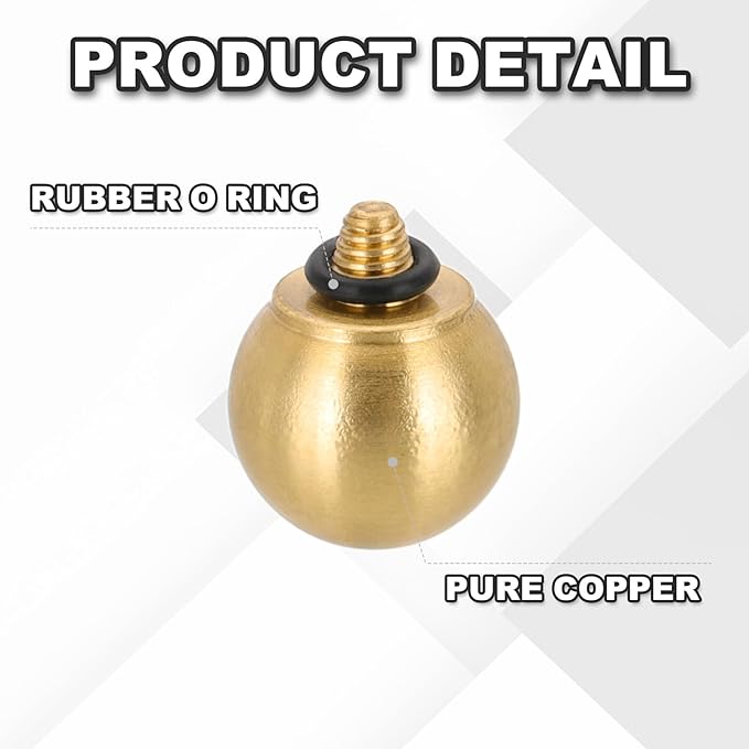 PATIKIL Camera Shutter Button, 10mm Ball Shape Shutter Release Button Pure Copper Camera Buttons for Fujifilm XT5 XT30 XT20 XT4 XE2 XE4, Yellow