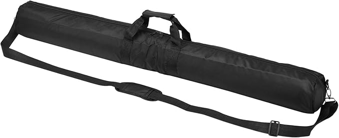PATIKIL Tripod Carrying Case, 47.2" x 5.1" Heavy Duty Nylon Padded Tripod Bag with Adjustable Shoulder Straps and Handles for Light Stands Umbrellas Tripods Mic Speaker Stand, Black