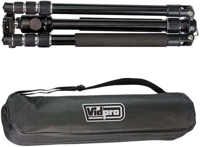 VidPro AT-72 VentureMaxx 72" Professional 4-Section Twist-Lock Aluminum Travel Tripod with Quick Release Ball Head, 20 lbs Capacity