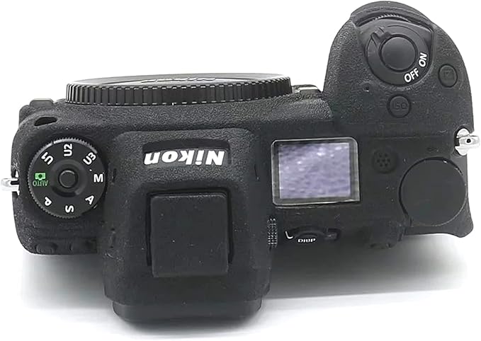 Professional Secure Silicone Camera Case Cover Housing Body Skin for Nikon Z6 Z7 Full Frame Mirrorless Camera (Black)