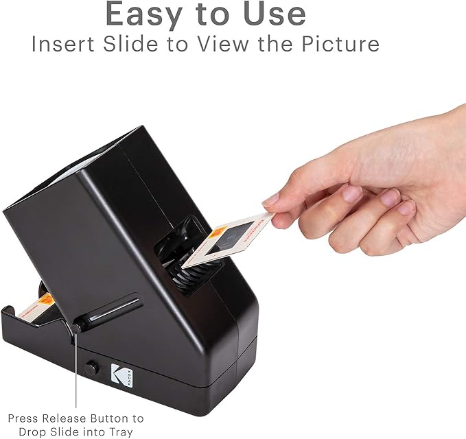 KODAK 35mm Slide and Film Viewer - Battery Operation, 3X Magnification, LED Lighted Viewing – for 35mm Slides & Film Negatives