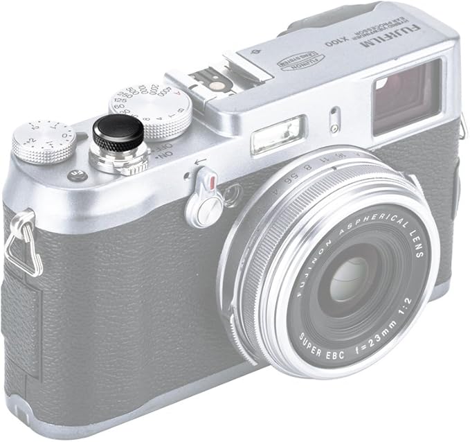 JJC Camera Soft Release Button, Shutter Button for Fuji Fujifilm X-T5 X-T4 X-T50 X-T30 III II X-PRO3 X100VI X100V X-E5 X-E4 X Half GFX100RF Sony RX1R II RX10 IV III Leica Q3 M10 M9 Nikon Df F3 Zf