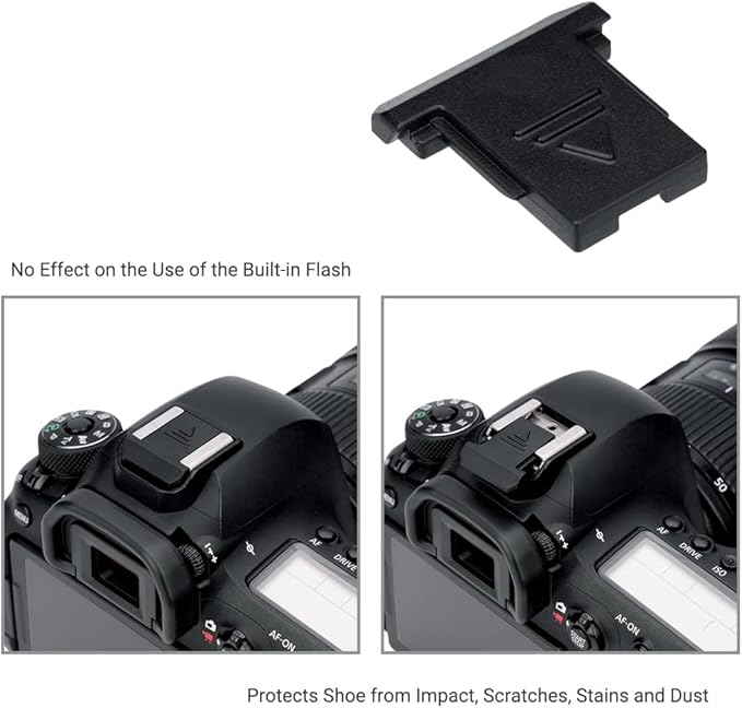2Pack Camera and Flash Hot Shoe Cover Cap for Canon Speedlite EL-1 EL-100 600EX II 430EX III on Canon Camera EOS R6 R5 R RP 7D Mark II 6D Mark II 5D Mark IV III 90D 80D 77D Rebel T8i T7 T7i SL3 SL2