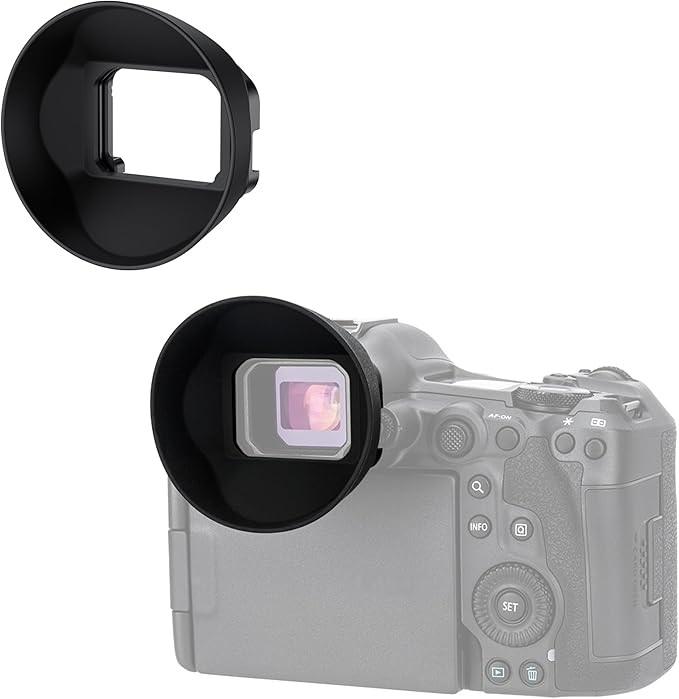 JJC Round Eyecup Eye Cup Eyepiece for Canon EOS R5 Mark II Mirrorless Camera(Not for R5/R5C), Replaces Canon ER-KE Eyecup, Extended Viewfinder Cover & Increased Depth Better for Viewfinder Protection