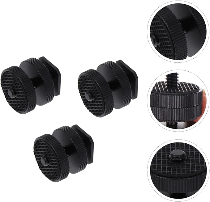 ARTIBETTER Tripod Accessories Mount with 1/4 Inch Screw Hot Shoe Adapter for Camera Flash Led Light Microphone DSLR Photography Equipment