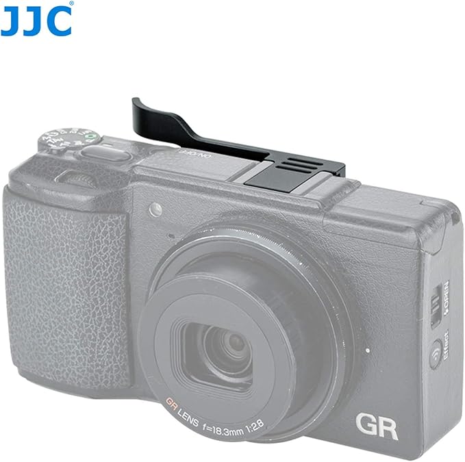 JJC TA-GR2 Thumbs Up Grip for Ricoh GR II Camera, Ricoh GR II Thumbs Grip, GR II Thumbs Up Grip, Made of Premium Aluminium Alloy, Hot Shoe Grip for Ricoh GR II