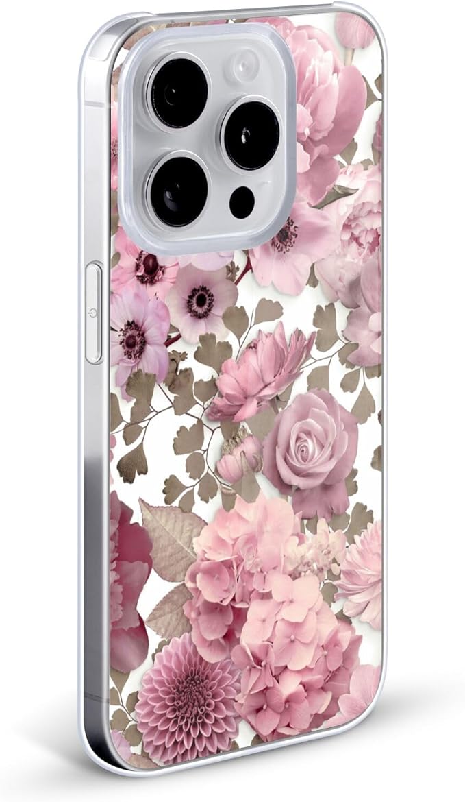 Head Case Designs Officially Licensed LebensArt Pink Flower Pattern Kopie Birds and Floral Hard Back Case Compatible with Apple iPhone 15 Pro Max