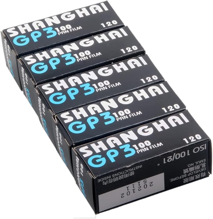 10x Shanghai 120 Black & White Iso 100 Roll Film Negative 6x4.5 6x6 6x9