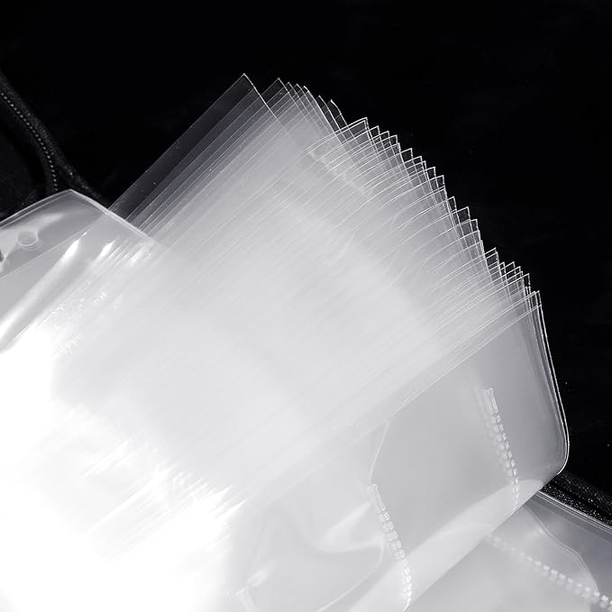 100 Pcs 35mm Film Negative Sleeves Film Negative Storage Presentation Materials 35mm Size Negative Pages Holds Seven Strips of Six Frames Help You Collect and Organize Film