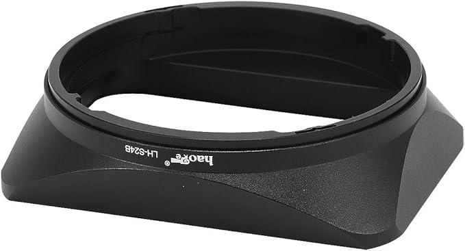 Haoge LH-S24B Bayonet Square Metal Lens Hood Shade with Cap for Sony FE 24mm F1.4 GM SEL24F14GM Wide Angle Prime Lens