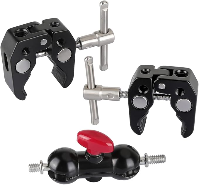 CAMVATE Articulating Magic Arm with 2pcs Super Clamp Crab Plier Clip - 1441