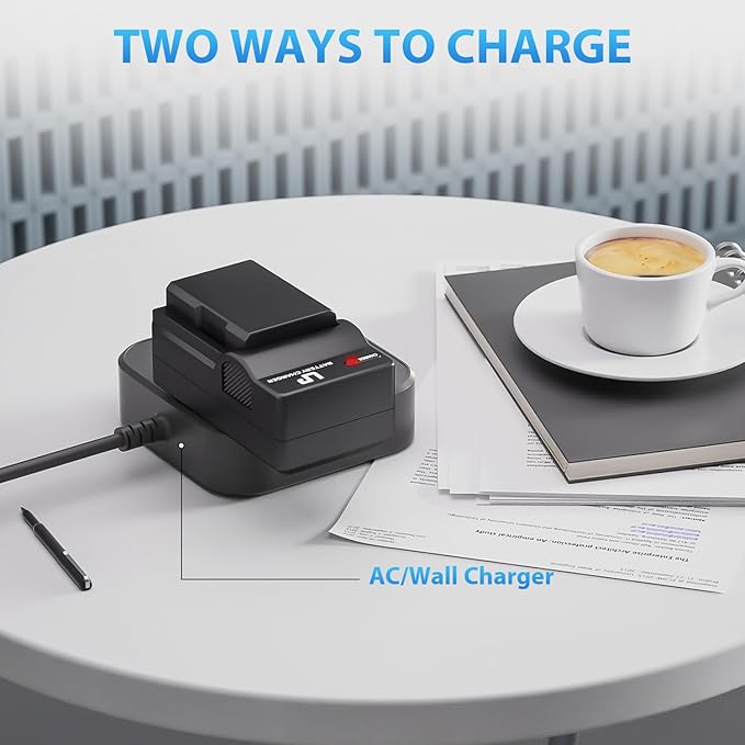 EN-EL14 EN EL14a Battery Charger Pack, LP Charger Compatible with Nikon D3500, D5600, D3300, D5100, D5500, D3100, D3200, D5200, D5300, D3400, DF, Coolpix P7000, P7100, P7700, P7800 Cameras & More