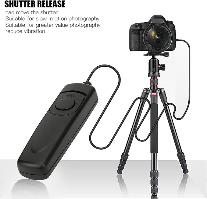 SLR Camera Shutter Release, Remote Shutter Release for Z6 Z7 D7500 D750 D7200 D7100 D7000 D610 D600 D5600 D5500/D5300 D5200 D5100 D5000 D3300 D3200 D3100 D90 DF, etc