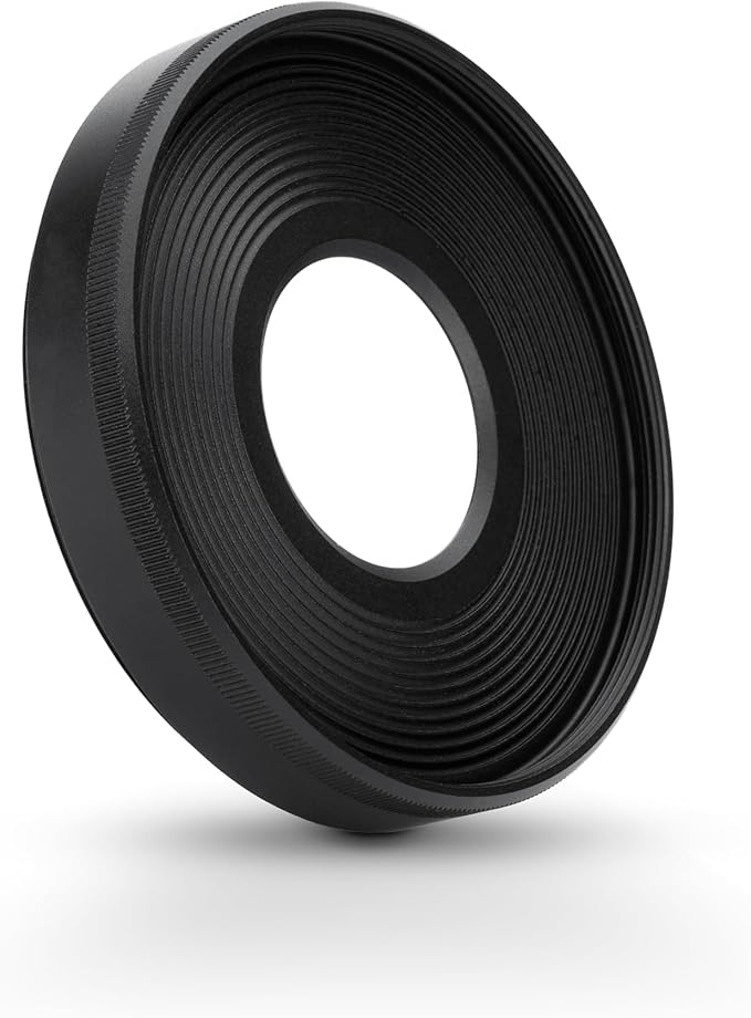 Metal Lens Hood for Canon RF 28mm f/2.8 STM Lens on Canon EOS R50 R100 Camera Replaces Canon EW-55, Compatible with 55mm Filter or Lens Cap