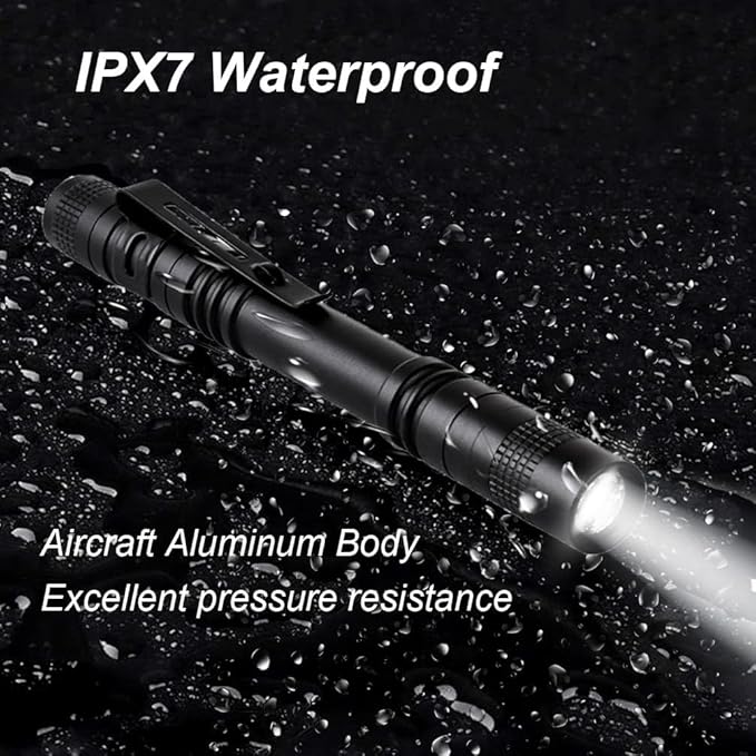 Pen Flashlight,5PCS Led Pen Light Flashlights with Clip,Mini Pocket Flashlight Small Penlight Inspection Flashlight
