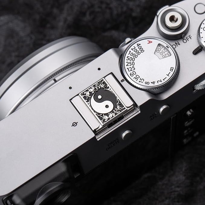 DBZZ Camera Soft Release Button, Shutter Button for Fujifilm X-T5 X-T4 X-T3 X-T30 X-T30 II X-T20 X-PRO3 X100VI X100V X-E4 X-E3 for zf (Eight Diagrams Cover)