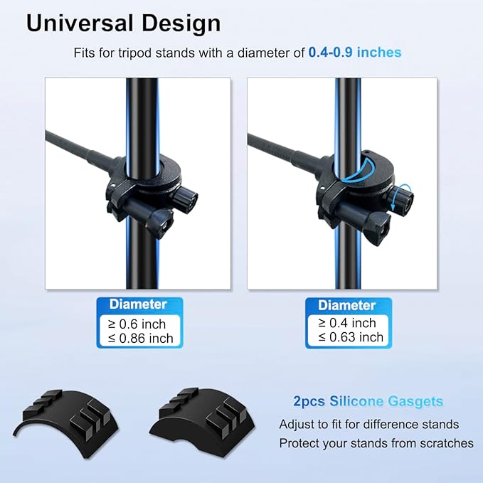 for Magsafe Mic Stand Phone Holder, Flexible Phone Holder for Microphone Stands Super Magnets iPhone Mic Stand Holder Music Stands Phone Mount for iPhone 15 14 13 12 Pro Max Plus Max Mini
