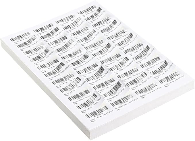 LabelMore 30 up Labels 1" X 2-5/8" Shipping Address FBA Labels for Laser and Inkjet Printers (2000 Sheets / 60000 Labels)