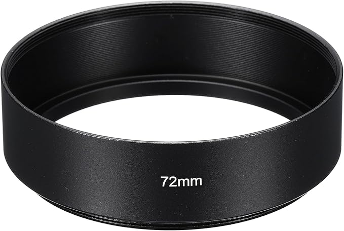 PATIKIL 72mm Lens Hood, Standard Focus Frosted Surface Anti-Reflective Inside Hood for Camera Lens, Black for Nikon, for Fujifilm, for Pentax, for Leica