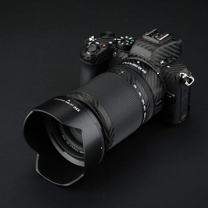Reversible Lens Hood Shade for Nikon NIKKOR Z DX 50-250mm f/4.5-6.3 VR Lens and NIKKOR Z 50mm f/1.8 S Lens Replaces HB-90A HB-90 Lens Hood Available to Attach 62mm Filter & Lens Cap