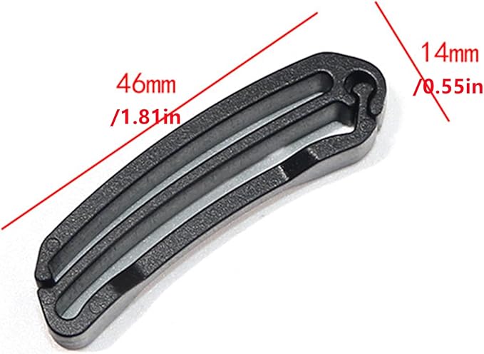 2 Pcs Backpack Webbing Strap Belt, Backpack Strap Keeper Lightweight Strap Supplies, Tri Glide Slide Webbing Strap Keeper Webbing Connecting Clip Webbing Ending Clip Plaastic Slide Buckle for Bag