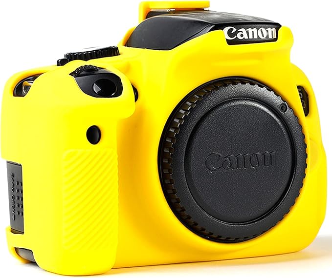 Professional Secure Silicone Camera Cover Housing Rubber Protective Body Skin Bag for Canon EOS 600D 650D 700D DSLR Camera Case (Yellow)