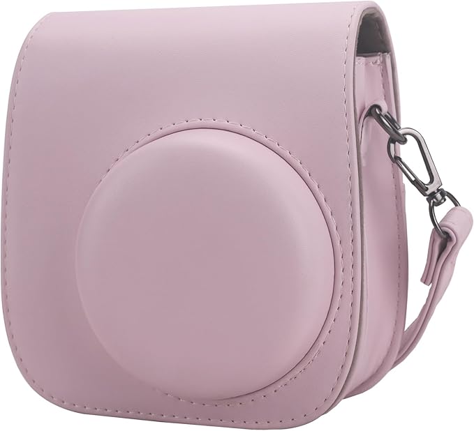 Frankmate Protective Case Compatible with Fujifilm Instax Mini 12 11 9 8 Instant Film Camera with Accessory Pocket and Adjustable Strap