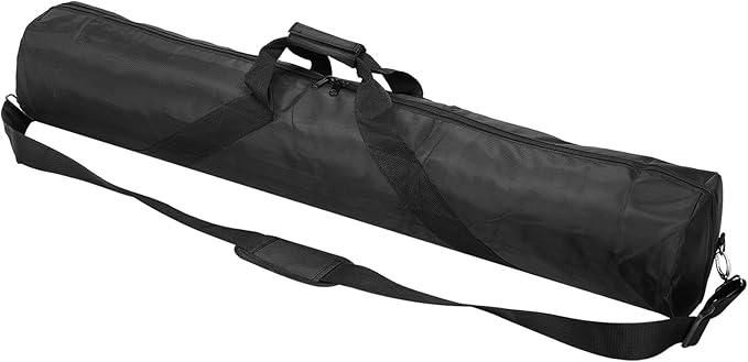 PATIKIL Tripod Carrying Case, 47.2" x 7.1" Heavy Duty Oxford Cloth Padded Tripod Bag with Adjustable Shoulder Straps and Handles for Light Stands Umbrellas Tripods Mic Speaker Stand, Black