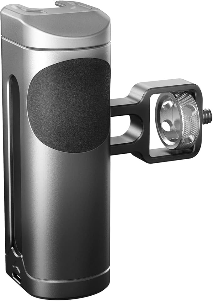 SmallRig Mini Side Handle for Phone Cage Smartphone Video Rig with 1/4''-20 Threads and Cold Shoe, Up and Down Adjustable - 3894