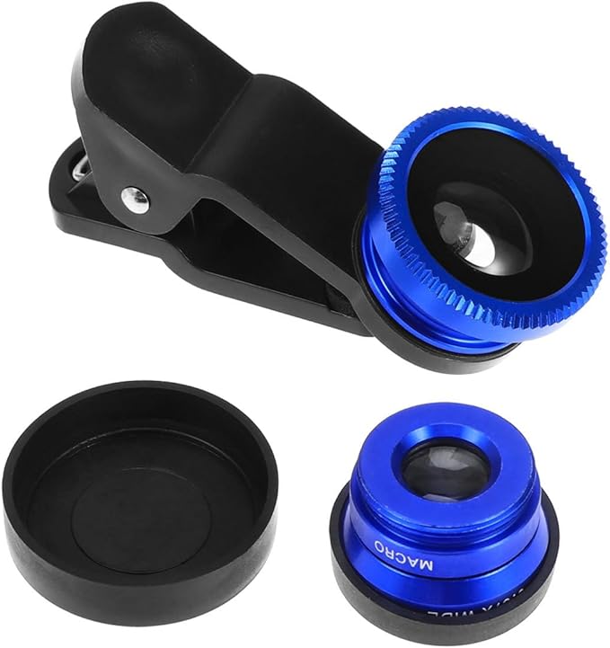 ibasenice 3 in 1 Phone Camera 0. 67x Wide Angle Macro Lens 180 Degree Fisheye Clip-on Professional for Smartphones