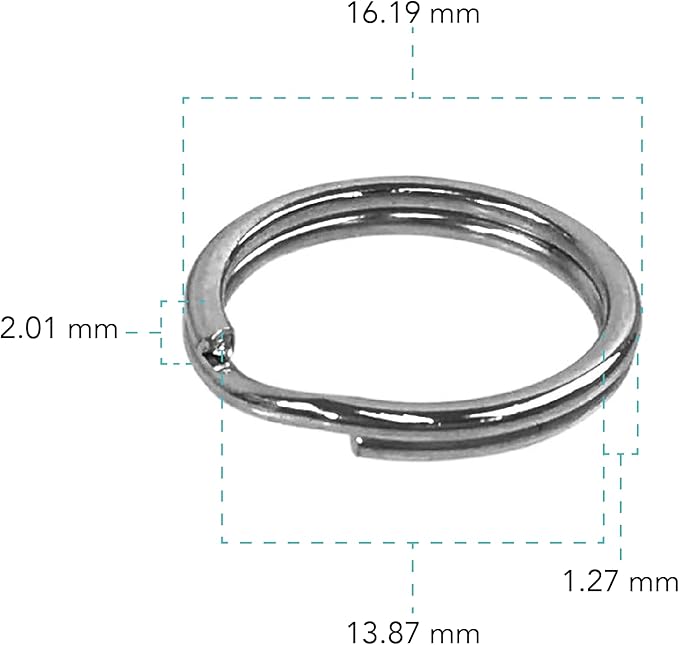 Foto&Tech Stainless Steel Round Lug Ring Camera Strap Split Ring for Small Cameras