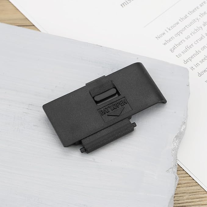 2X Camera Battery Door Cover Lid Snap-On Cap Compatible with Canon EOS 550D Rebel T2i Kiss X4, Black
