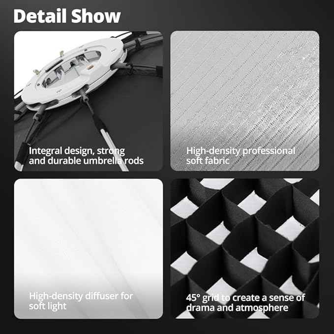 AMBITFUL 24" x 35" Strip Softbox Quick Release with Bowens Mount & Speedlite Bracket for COB Lights, Flash for CB60/CB100, LE200, SL60/SL100, MS300/SK400, V1/V1Pro/V100, AD200 (24" x 35")