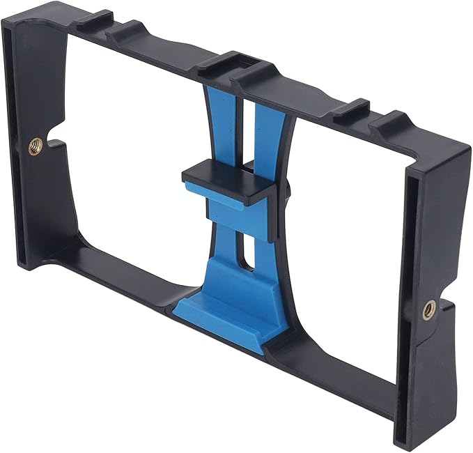 Smartphone Video Cage Rig, Phone Video Stabilizer Grip Vlogging Cage, with Cold Shoe and 1/4 Screw Hole, Fits for 14 13 12 11 for Galaxy S23 S22 Ultra