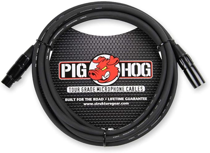 Pig Hog XLR Tour Grade Microphone Cable, 15 Foot