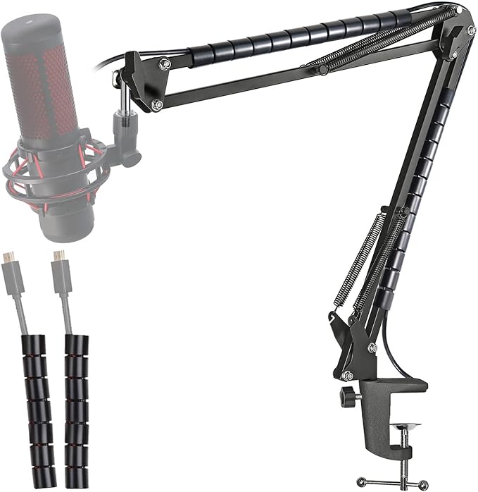 Mic Arm for HyperX QuadCast - Professional Boom Arm Compatible with HyperX QuadCast S and QuadCast Microphone, Adjustable Scissor Microphone QuadCast Boom Arm by YOUSHARES